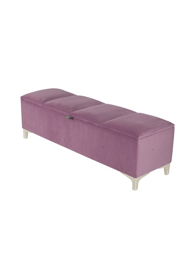 Vetra V2 Sandıklı Puf  Pembe Dilimli Model Sandıklı Bench Puf - Sandıklı Yatak Ucu Bankı
