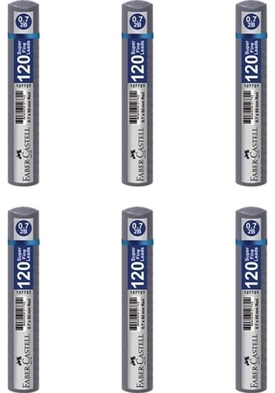 Faber-castell Grip Min 0.7 Mm 120'li Tüp Gri - 6 Adet