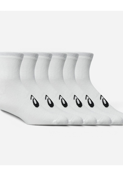 Asics 6 Pack Quarter Sock Beyaz Koşu Çorabı 3033c303-100