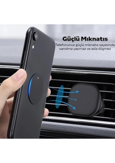 Tüm Telefonlara  Magnetic Telefon Tutucu Plaka 2 Adet Mıknatıslı Telefon Arkası Levha