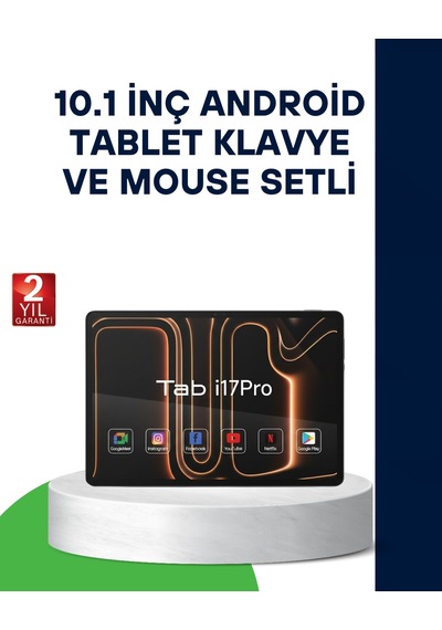 10.1 İnç Android Tablet Klavye Ve Mouse Setli 5g Destekli Diğer