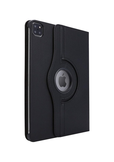 Apple İpad Pro 11 2022 4. Nesil İçin Kılıf A2759-a2435-a2761-a2762 360 Rotating Stand Deri Siyah İpad Pro 11 2022 İle Uyumlu Kılıf - Siyah