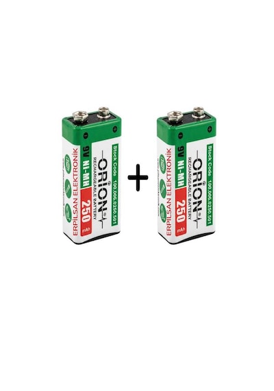 Orion 250 Mah 9v Ni-mh Şarj Edilebilir Dökme Pil 2 Adet