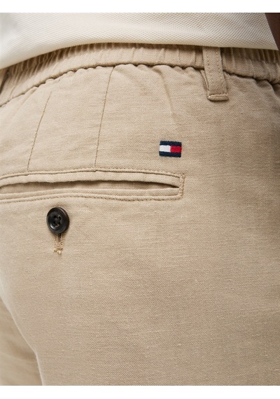 Tommy Hilfiger Denton Sorona Lınen Erkek Bej Pantolon - Mw0mw42337