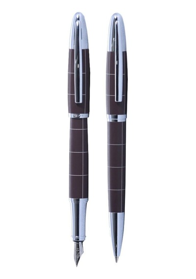Steelpen 1713 Kahve Dolma Kalem+tükenmez Kalem Standart