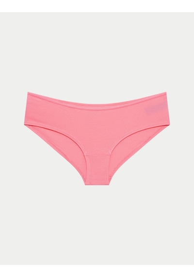 Marks & Spencer 5'li Cotton Lycra Short Külot Seti T61005102X Pembe