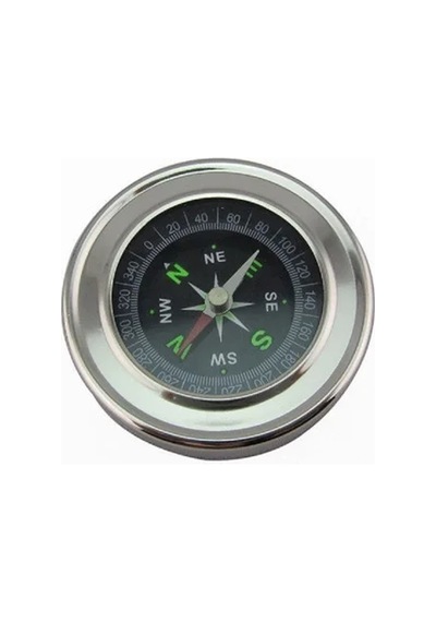 Yuvarlak Metal Kasa Dayanıklı Pusula 80mm Açık Lacivert