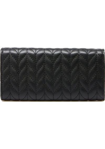 Pierre Cardin Kadın Cüzdan Siyah Deri, Şık Tasarım, Geniş Kart Bölmeli, Çok Gözlü 06pc24k2007 Siyah