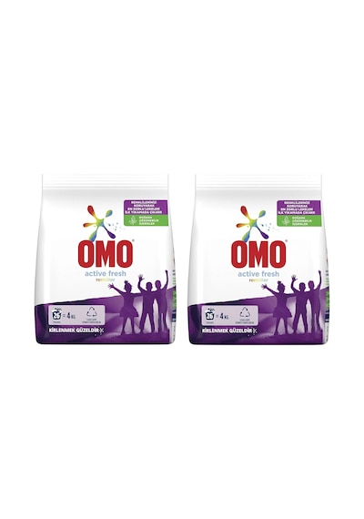 Omo Active Fresh Renkliler için Toz Çamaşır Deterjanı 2 x 4 KG