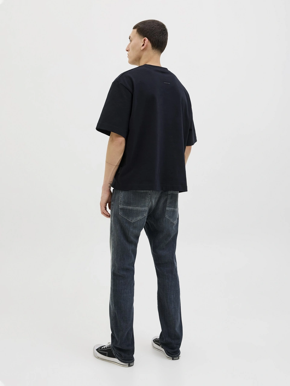 Jack & Jones Jack Jones Erkek Rahat Kesim Kot Pantolon 12278082 Mavi