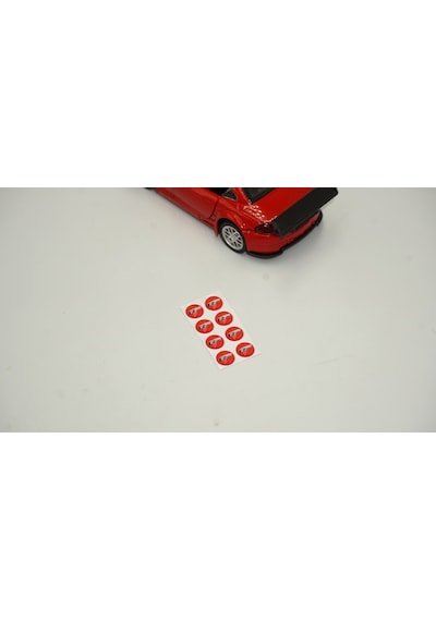 Volkswagen R Line Logo Jant Torpido Direksiyon 9mm Damla Sticker