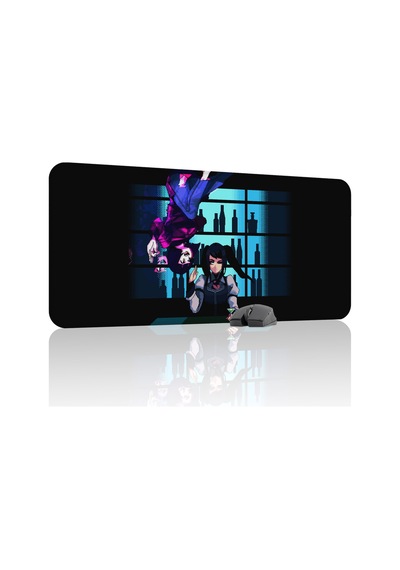 Va-11 Hall-a Kaymaz Dikişli Kauçuk Oyuncu Mousepad V1 - 90x40 Xxl Gaming Mouse Pad Fare Altlığı