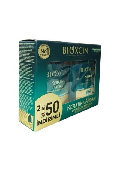 Tr Keratin & Argan Onarıcı Şampuan 300 Ml 2'li Set, Bka300