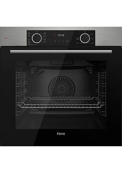 Fryart XE63MI - SC405 - D077 FlowArt  Black Plus 3'lü Cam Ankastre Set