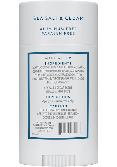 Native Sea Salt & Cedar Alüminyumsuz Stick Deodorant 65gr