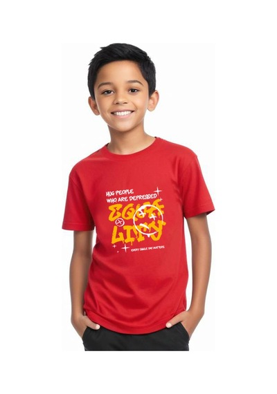 Fyk Kids Erkek Çocuk Hug People Yazılı Alt-üst Takım Kırmızı