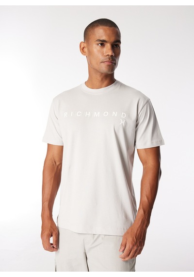 John Richmond Gri Erkek Slim Fit T-shirt Ump24004ts