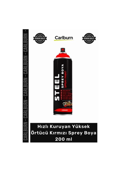 Özel Üretim Hobi Restorasyon Akrilik Hızlı Kuruyan Yüksek Örtücü Kırmızı Sprey Boya 200 Ml