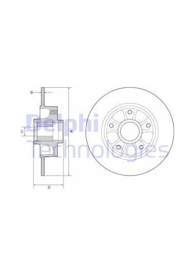 DELPHI BG9230RSC Fren Aynası Arka Tekli Paket Rulmanlı Megane IV 15-