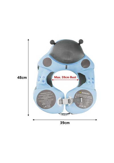 Sarı Mambobaby Sevimli Bebek Yüzme Şamandırası Şişme Olmayan Bebek Yüzme Şamandırası Yumuşak Su Geçirmez Cilt Dostu With Canopy Sarı