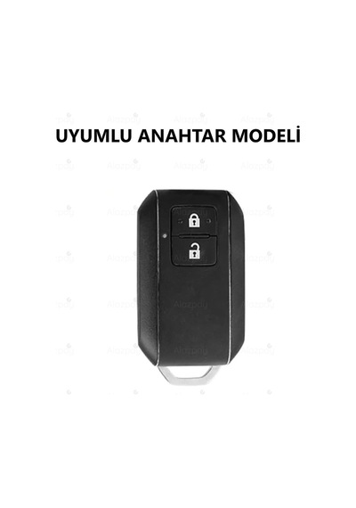 Suzuki Swift Wagon Ertiga Gümüş Kenar Tpu Anahtar Kılıfı Siyah - 1 Adet