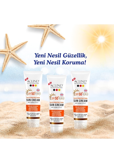 Aclind Leke Karşıtı Spf 50+ Güneş Kremi - Cilt Tonu Eşitleyici Ve Nemlendirici Etkili 50 Ml