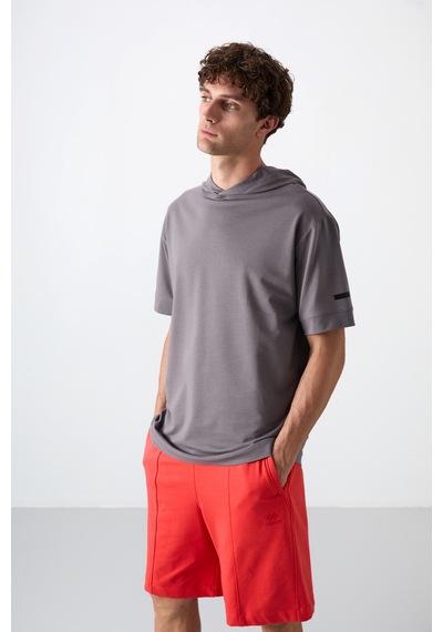 Tommy Life Koyu Gri Pamuklu Kalın Yumuşak Dokulu Oversize Fit Basic Erkek T-shirt - 88352 Koyu Gri Tommy Life Koyu Gri Pamuklu Kalın Yumuşak Dokulu Oversize Fit Basic Erkek T-shirt - 88352 Koyu Gri