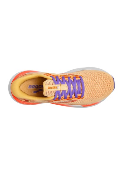 Brooks Kadın Glycerin 21 Koşu Ayakkabısı, Üstün Yumuşaklık Turuncu