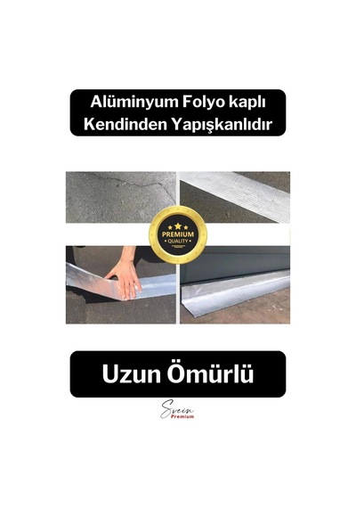 Su Geçirmez Sızdırmaz Alev Önleyici Dayanıklı Sakız Bant 48 Mm X 2 Mt Alüminyum Tamir Bandı