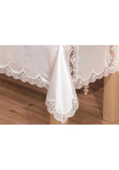 Elenora Osmanlı Ipeği Güpürlü Sofra Takımı 8 Kşl. 170x240cm 17prç. - 455 Çok Renkli