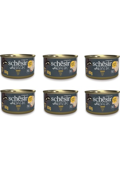 Schesir After Dark Pate Tavuklu Kedi Konserve 80 Gr. X 6 Adet
