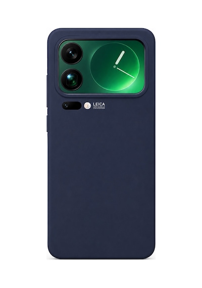 Mi 17 Pro Max Uyumlu İçi Kadife Kaplamalı Silikon Kılıf Airline Serisi Lacivert