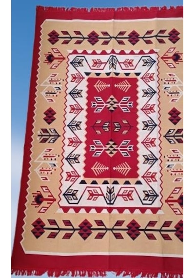 Kilim Antik 140-215 Otantik Motifler Model Naturel Boya Çift Taraflı Kullanım El Yapımı