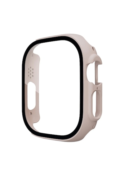 Newface - 940 - Apple Watch Ultra 49mm Desert Camlı Kasa Ekran Koruyucu - - Kmrsfres - Metalik Gold