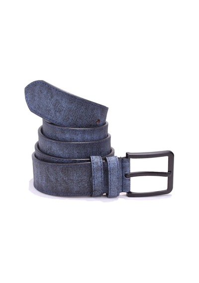 Dagoster DMK26-458 Lacivert 4.5 CM Suni Deri Erkek Kemer Lacivert
