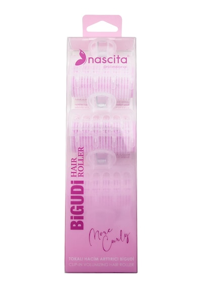 Nascita Tokalı Hacim Artırıcı Bigudi 4 Lü Saç Şekillendirici Bigudi Seti Nasbıgudı069 Mor