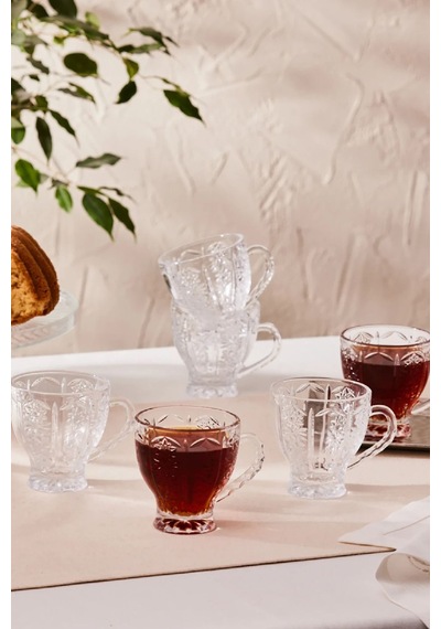 Karaca  Seda 6 Kişilik Cam Çay Fincanı 180 Ml