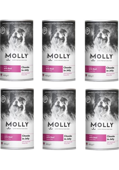 Molly Dana Etli Jöleli Köpek Konservesi 400 G X 6 Adet