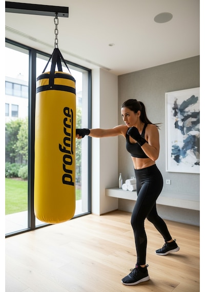 Proforce Boks Torbası 120 Cm 120x37 Sarı Bkt120 Siyah