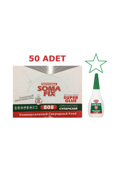50 Ad 20Gr Somafıx Süper Japon Hızlı Yapıştırıcı Ahşap Cam Metal