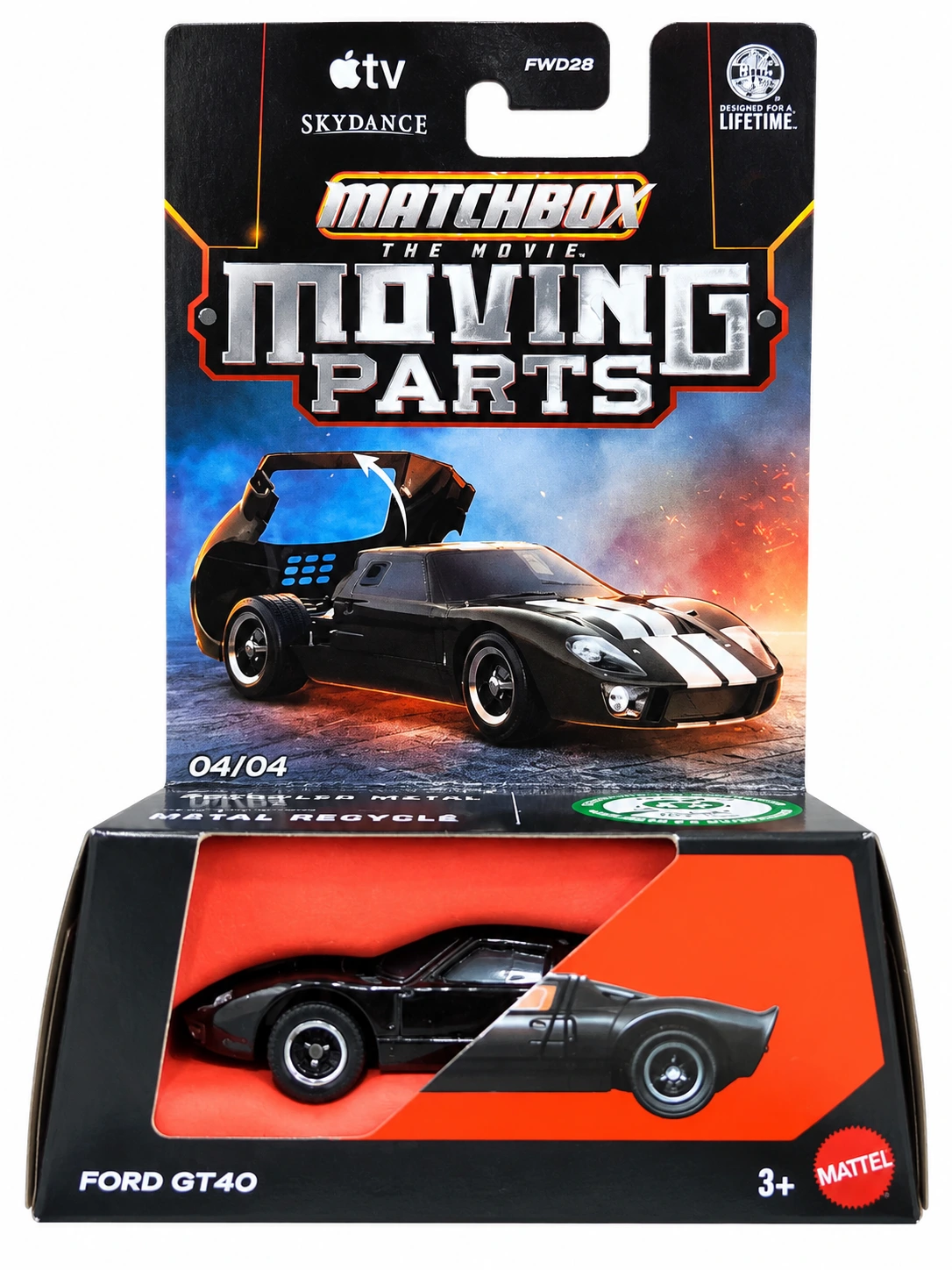Matchbox Moving Parts Ford Gt40 1:64 Scale