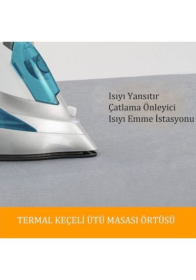 Oxorzahome Ütü Masası Kılıfı Örtüsü Bezi, Keçeli,yanmaz Ayarlanab