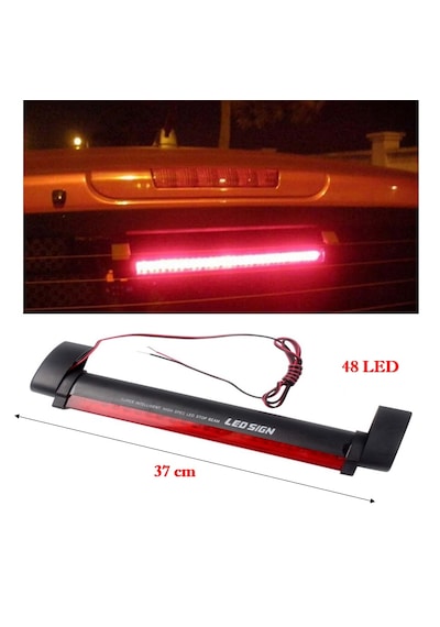Çakar Modüllü 20 Modlu 48 Ledli Arka Cam 3.stop Lambası 12v.