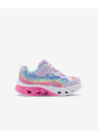 Skechers Flutter Heart Lights - Groovy Swirl Küçük Kız Çocuk Lavanta Işıklı Spor Ayakkabı 303253n Lvaq Lavanta