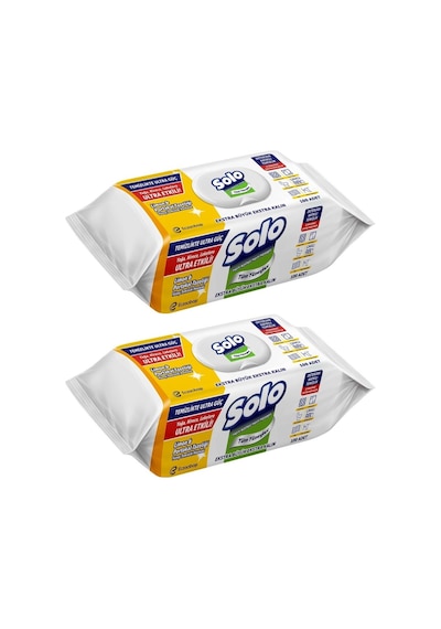 Solo Yüzey Temizlik Havlusu- 100 Yaprak Limon & Portakal Tazeliği 2'li Set