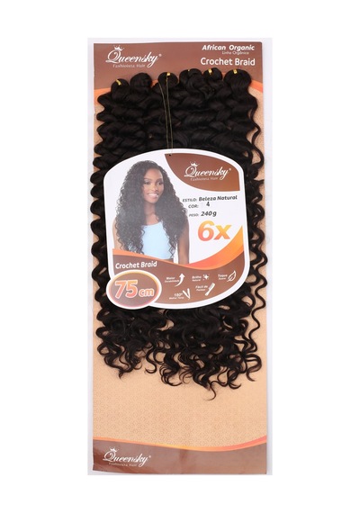 Queensky Afro Dalgası / 75cm / 240gr / Koyu Kahve - Dlkj-896455 Çok Renkli