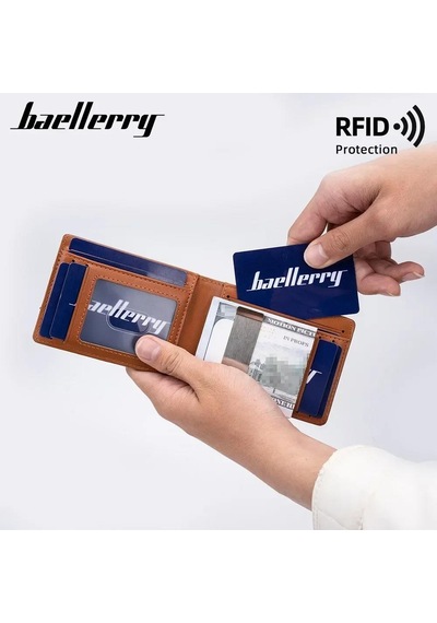 Baellerry Minimalist Rfıd Koruma Çift Kat Deri Çoklu Kart Cüzdan Erkek Kartlık 001 Baellerry Minimalist Rfıd Koruma Çift Kat Deri Çoklu Kart Cüzdan Erkek Kartlık 001