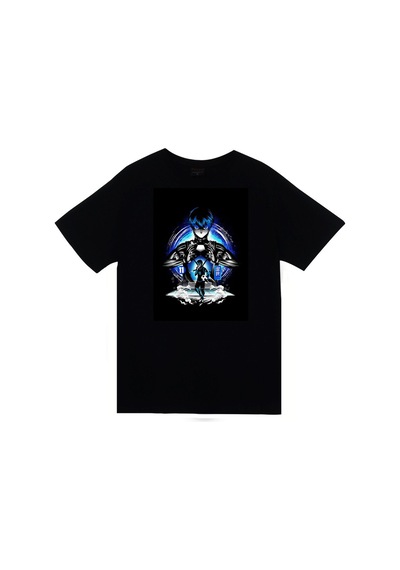 Stoned&Fame Blue Lock Anime Baskılı Unisex %100 Pamuk Siyah T-shirt SIYAH