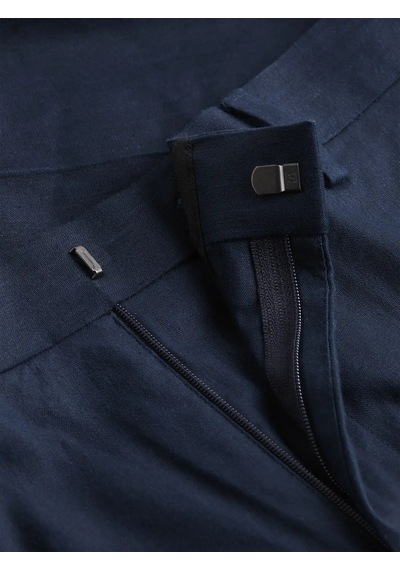Calvin Klein Lınen Lyocell Stretc, Cef Lacivert Erkek Pantolon