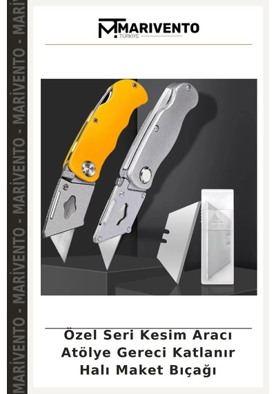 Özel Seri Kesim Aracı Atölye Gereci Katlanır Halı Maket Bıçağı